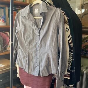 BROOKS BROTHERS micro gingham button up shirt